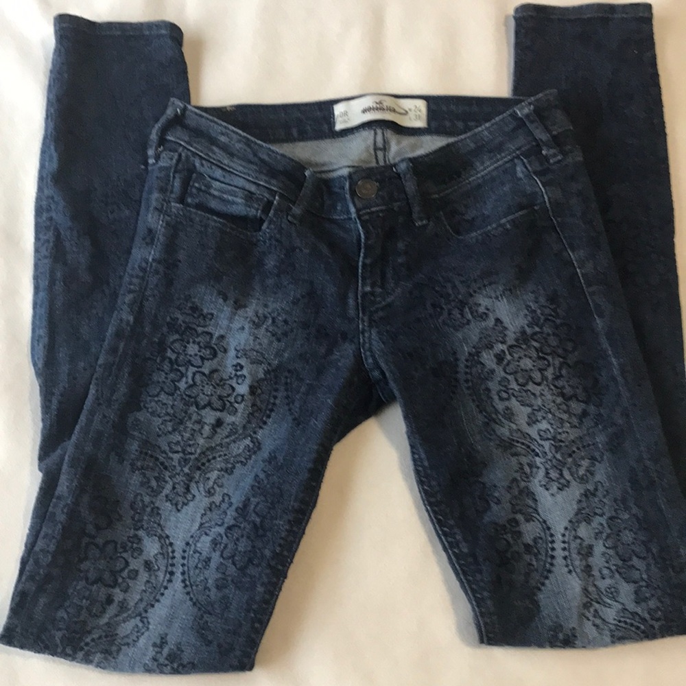 Hollister Denim Jean with Velvet pattern
